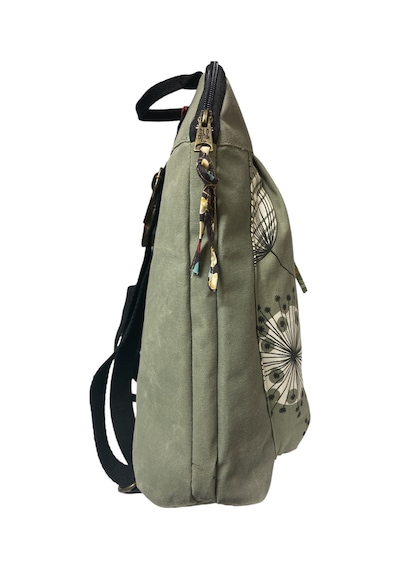 Old Cotton Cargo Vintage Kanvas Renkli Otantik Günlük Gezi Seyahat Sırt Çantası Lucas Bag 30 Cm X 37 Cm Gri