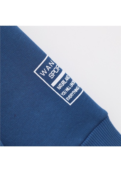 Wanex Erkek Çocuk Uzun Kol Kalın Kapüşonlu Sweatshirt - 15775 İndigo
