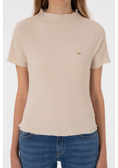 U.S. Polo Assn. Kadın Taş Dik Yaka Tişört 50312951-VR049 U.S. Polo Assn. Kadın Taş Dik Yaka Tişört 50312951-VR049