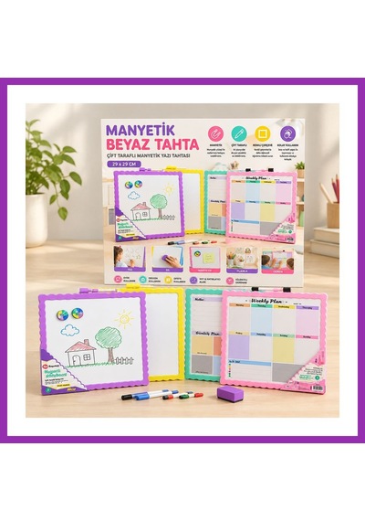 Bezos Manyetik Yazı Tahtası Bty Çok Renkli