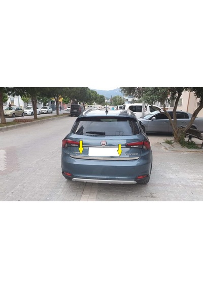 Fiat Egea Cross 2020 Üzeri Krom Bagaj Alt Çıtası Fiat Egea Cross 2020 Üzeri Krom Bagaj Alt Çıtası