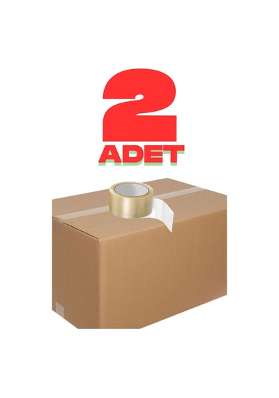 2 Adet Yüksek Mukavemetli 45 Mmx100 Mt Şeffaf Koli Bandı Kopmaz Ve Güçlü Yapışkanlı Paketleme Bandı