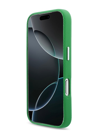 Apple iPhone 17 Pro Max Kılıf Lacoste Lisanslı M-safe Uyumlu Pvc Pike Desenli İkonik Timsah Logolu Yeşil