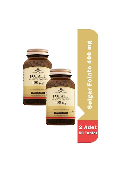 Solgar Folate 400 Mg 2 x 50 Tablet