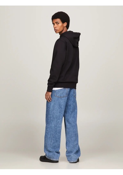 Tommy Hilfiger Tjm Regular Fleece H Erkek Siyah Hoodie
