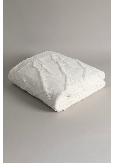 Espuma De Mar Krem Tek Kişilik Battaniye 160x220 37126 Krem