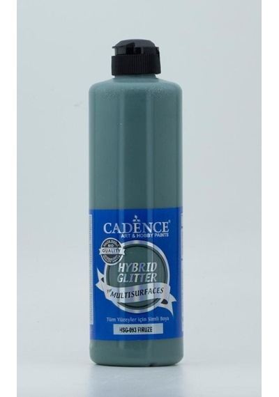 Hybrid Multisurface Simli Akrilik Boya 500ml - Hsg-093 Firüze Tek Renk Tek Renk