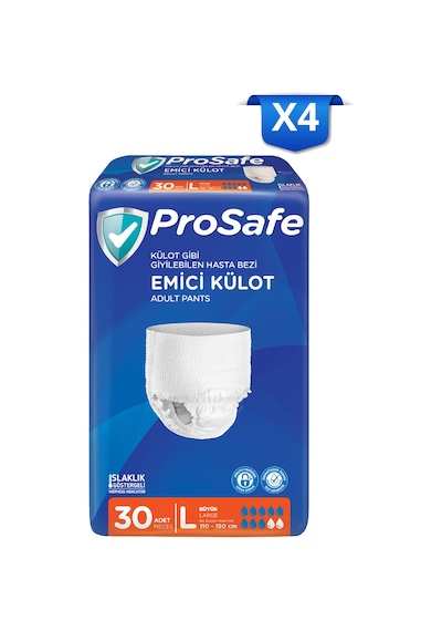 Prosafe Yetişkin Emici Külot Büyük L 4 x 30'lu