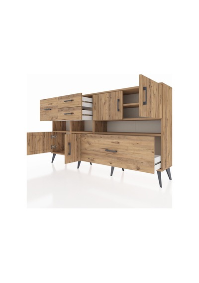 Arges Konsol 5 Raflı 4 Çekmeceli 4 Kapaklı 176x30x99 Çam-çam Atlas Çam - Atlas Çam Arges Konsol 5 Raflı 4 Çekmeceli 4 Kapaklı 176x30x99 Çam-çam Atlas Çam - Atlas Çam