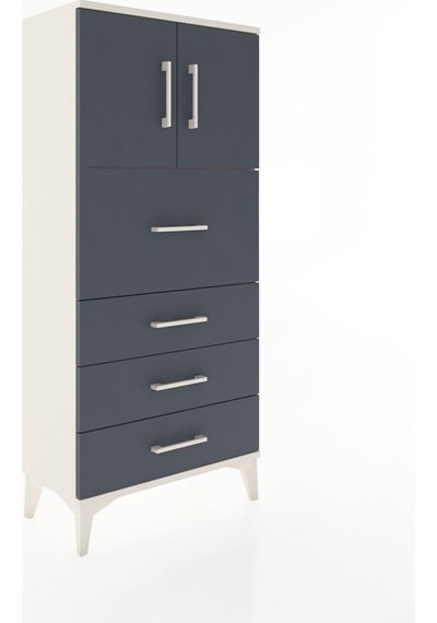 Hyperion Dolap Tek Raflı 4 Çekmeceli 2 Kapaklı 60x44x134 Aytaşı-antrasit Aytası Hyperion Dolap Tek Raflı 4 Çekmeceli 2 Kapaklı 60x44x134 Aytaşı-antrasit Aytası