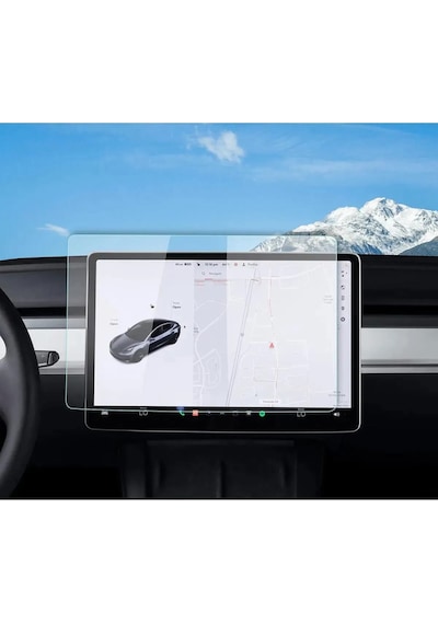 Tesla Model Y & Model 3 Uyumlu 15 İnç Multimedya Nano Ekran Koruyucu