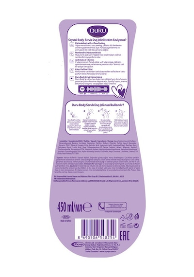 Duru Body Scrub Crystal Duş Jeli 2 x 450 ML