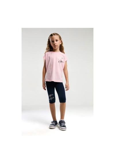 U.S. Polo Assn. Kız Çocuk Pembe Tayt Takım Us2081 Pembe