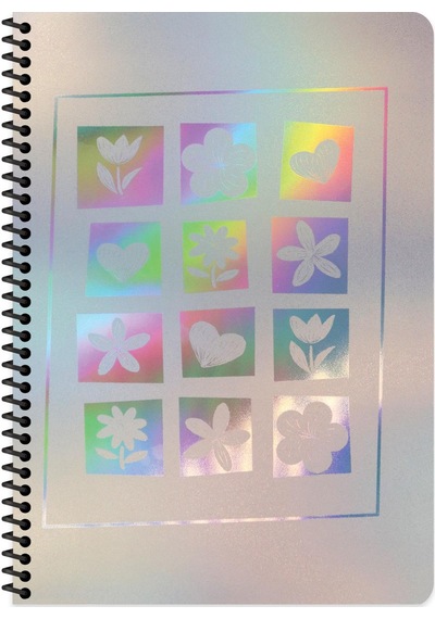 Keskin A4 Pp Kapak Nano Spiralli Defter - Twelve Flowers Çok Renkli