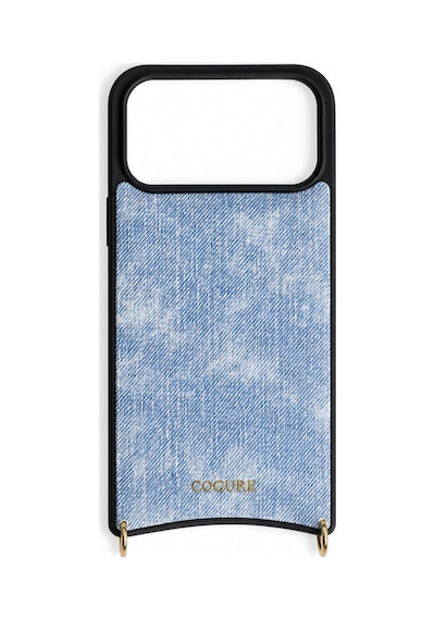 Kombinlenebilir - İphone 18 Pro Max / İphone 17 Pro Max Uyumlu Magsafe Oval Kılıf - Hera Serisi Denim Silikon
