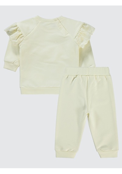 Civil Baby Kız Bebek Takım 6-18 Ay Ekru Ekru