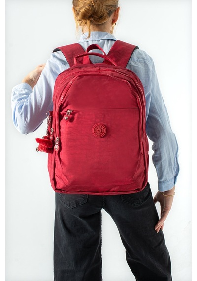 Ultra Hafif Çok Cepli Orta Boy Sırt Çantası Kırmızı Model: 571-3k