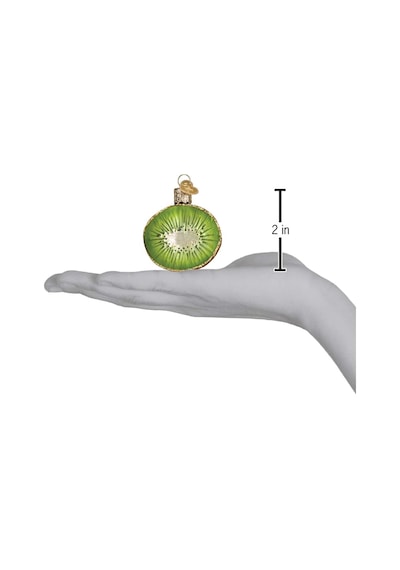 Lexroo Noel Ağacı İçin Kivi Cam Üflemeli Süsler Standart