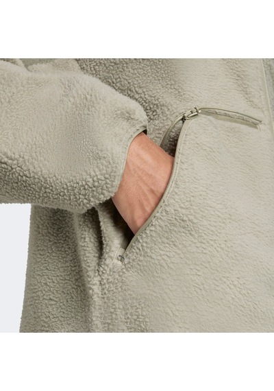 Adidas City Tech High Pile Fleece Full Zip Erkek Yeşil Polar Kb1199