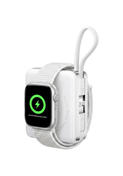 Wiwu Xf17 Mag Plus Serisi M-safe Şarj Özellikli 3in1 15w Taşınabilir Powerbank 10.000mah Beyaz