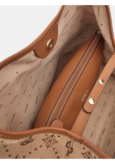 Guess Neda Large Tote Kadın Omuz Çantası Hwjp9654240 Kahverengi