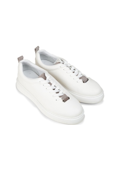 Deery Erkek Beyaz Hakiki Deri Sneaker Ayakkabı - 02010mbyzp01 Beyaz