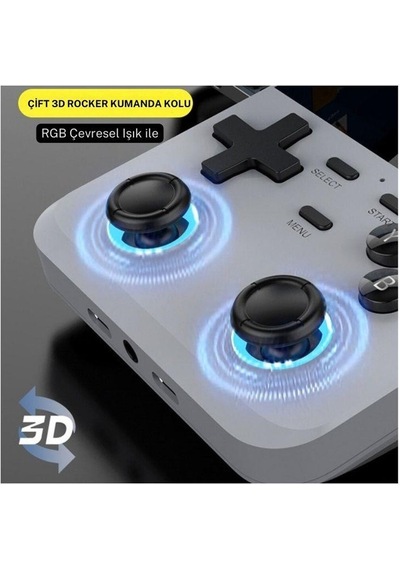 Cosmostech D007 Plus Android Taşınabilir Retro El Atarisi 10.000+ Oyun Yeşil