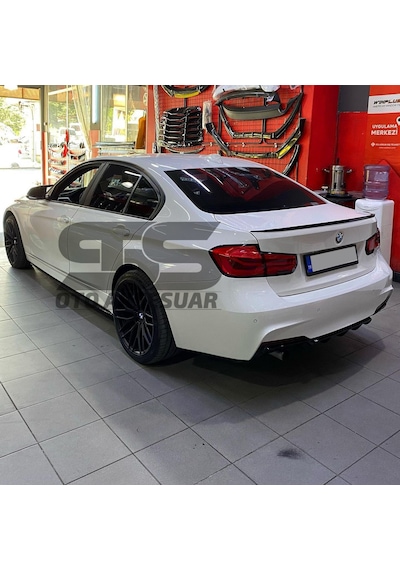 Sts Oto Aksesuar Bmw F30 318, 320, 325, 330, Bagaj Üstü Spoiler Piano Black (Parlak Siyah)