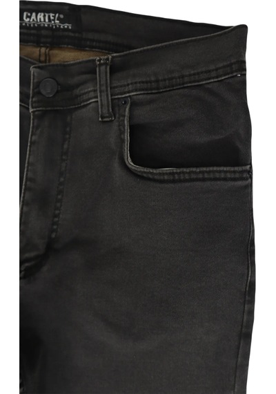 Denim Cartel Dmctekstil 807 Erkek Füme Normal Bel Normal Kesim Dar Paça Jean Pantolon