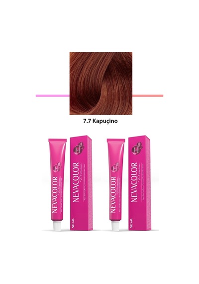2 Li Set Premium 7.7 Kapuçino - Kalıcı Saç Boyası 2 X 50 G Tüp