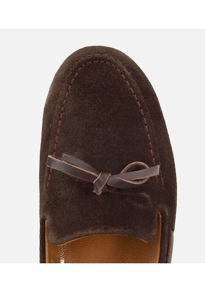 Hotiç Kadın Süet Deri Kahverengi Fiyonk Detaylı Günlük Loafer 01ayh320540a480 01ayh320540a480