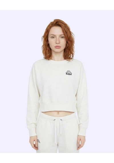 Kappa Logo Cindyna Kadın Ekru Regular Sweatshirt