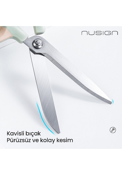 Nusıgn Güç Tasarruflu Makas 145 Mm Ens056 Paslanmaz Çelik Beyaz