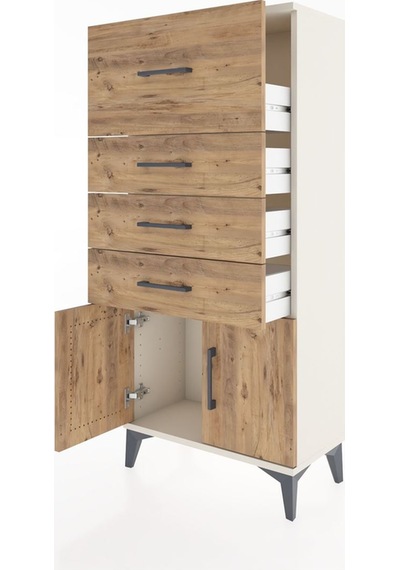 Hyperion Dolap 4 Çekmeceli 2 Kapaklı 60x44x134 Aytaşı-çam Aytaşı Hyperion Dolap 4 Çekmeceli 2 Kapaklı 60x44x134 Aytaşı-çam Aytaşı