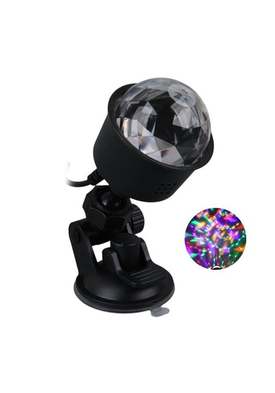 Ledx Al-kx-6889 Projeksiyon Atmosferli Usbli 4 Watt Şarjlı Sihirli Rgb Led Disko Topu Renkli