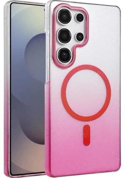 Mey İthalat Samsung Uyumlu Galaxy S25 Ultra Glossy Magsafe Kapak - Pembe
