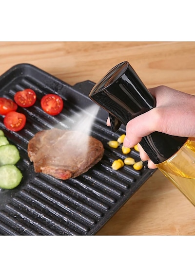 Sprey Cam Yağlık Airfryer Fritöz Yağ Püskürtücü 210 Ml Siyah Diğer