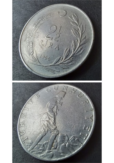 1966 Akmonital 2½ Lira Çt+ Eski Madeni Para