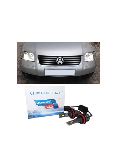 Vw Passat B5.5 Led Xenon Kısa Far Ampulü H7 Ultimate 9500 Lumens Yeni Seri Beyaz 2000-2005