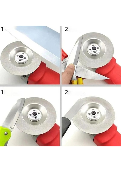 Merttools Kamp Elmas Taşlama Ve Bileme Diski 100 Mm Çok Amaçlı Bileme Yeni Model Gümüş