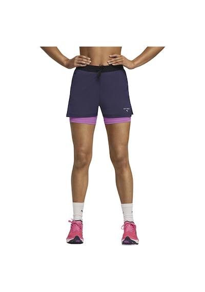 Puma X Hyrox Dryelite 2in1 Kadın Mor Antrenman Şort 52857764
