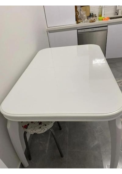 Parlak Beyaz 50x100cm Yapışkanlı Folyo Mutfak Dolap Ve Mobilya Kaplama Folyosu