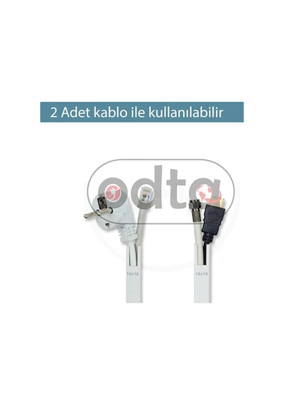4 Metre 16x16mm Kendinden Yapışkanlı Kablo Kanalı 4m 10 Adet X 40cm Kablo Gizleyici
