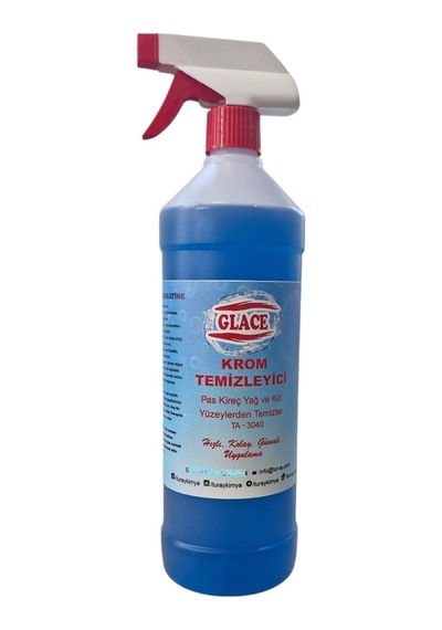 Krom Temizleyici 1 Litre Pas, Kireç, Yağ Ve Kir Çözücü 1 L / Krom Temizleme 1 Litre Paslanmaz Çelik Ve Krom Temizleyici Diğer