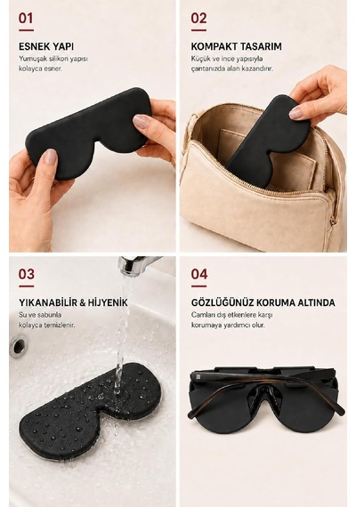 Premium Silikon Gözlük Koruma Kılıfı