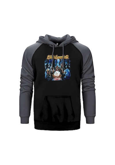 Blind Guardian Somewhere Far Beyond Gri Renk Reglan Kol Kapşonlu Sweatshirt Gri