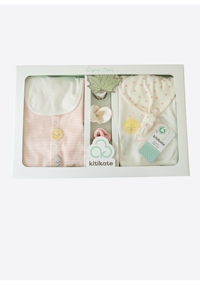 Kitikate Organik New Dreams 10'lu Zıbın Set Pembe Pembe