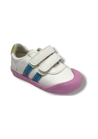 Arzen Bebe 110-26 Anatomik Çift Cırtlı Kız Bebek Ayakkabısı 19-23 Beyaz