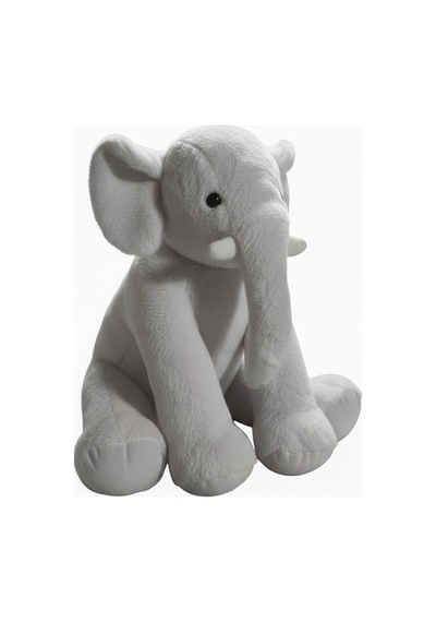 Peluş Fil 45 Cm Gri Çok Renkli