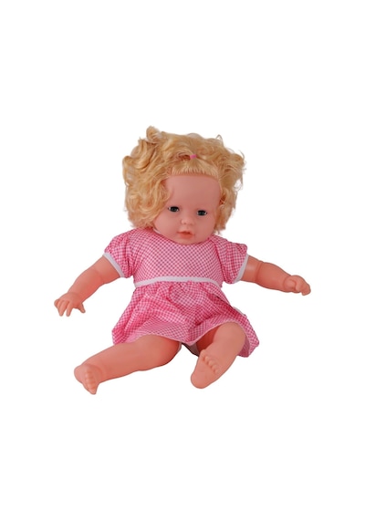 0073 60 Cm Dolgu Gövdeli Saçlı Büyük Bebek - Stokta Olan Model Gönderilir